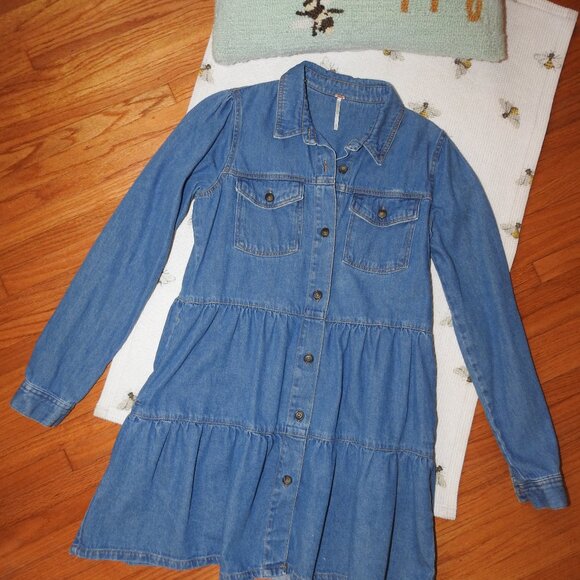 Free People Jean Jacket, Sz Small - Picture 2 of 11